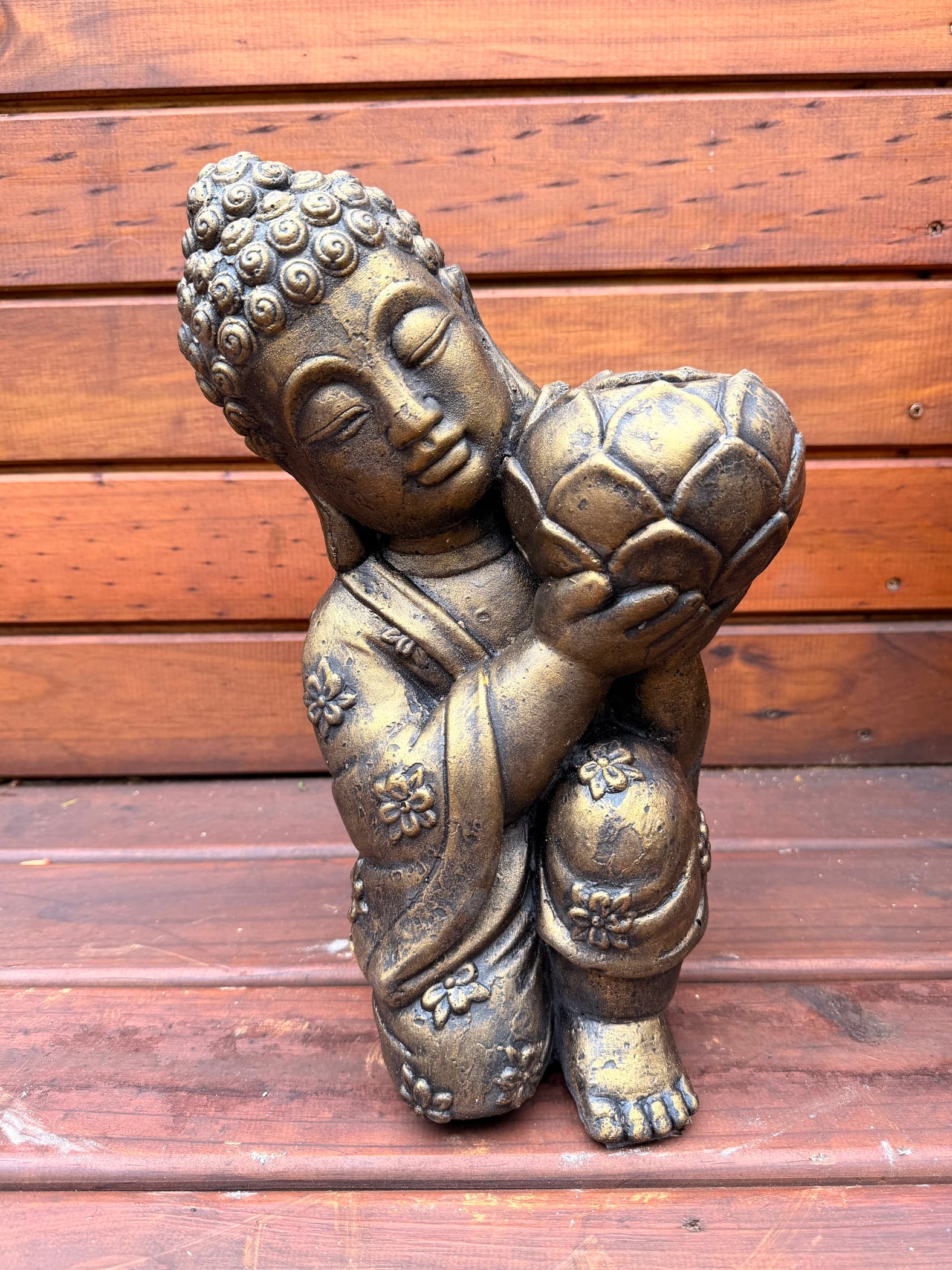 Lotus Dreams Buddha Candle Holder